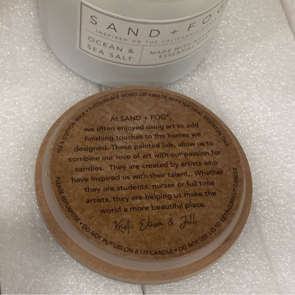 Sand + Fog Ocean & Sea Salt 12 oz 2 Wick Scented Candle - Picture 5 of 8